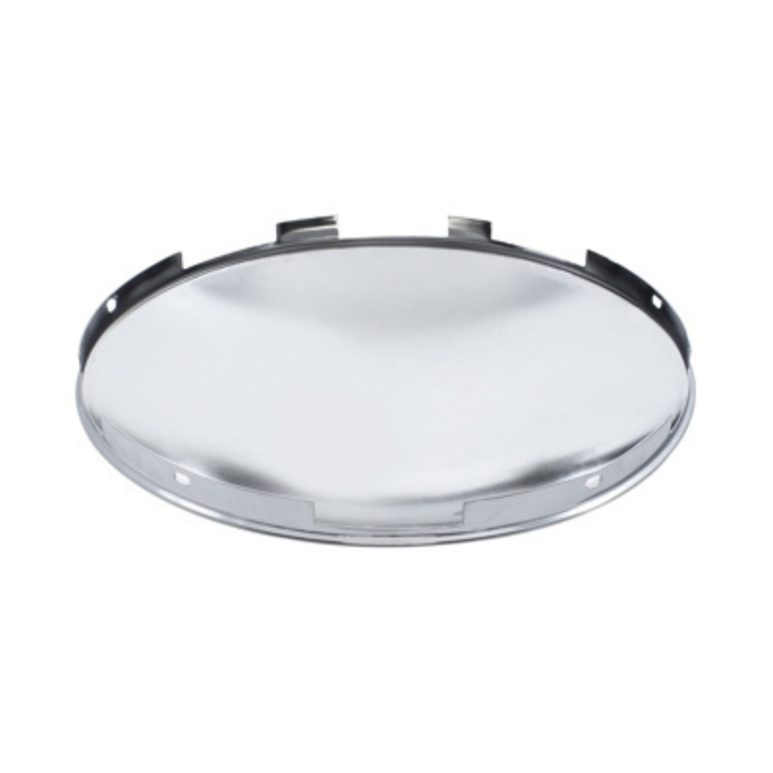 6 Uneven Notched Chrome Dome Front Hubcap | 7/16 Inch Lip | United Pacific