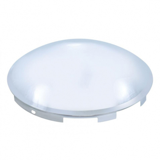 6 Uneven Notched Chrome Dome Front Hubcap | 7/16 Inch Lip | United Pacific