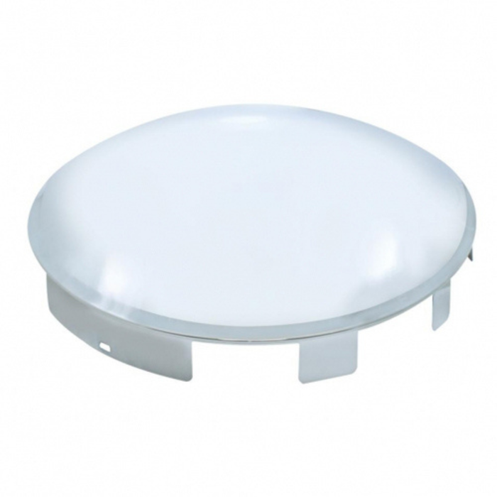 6 Uneven Notched Chrome Dome Front Hubcap | 1 Inch Lip | United Pacific