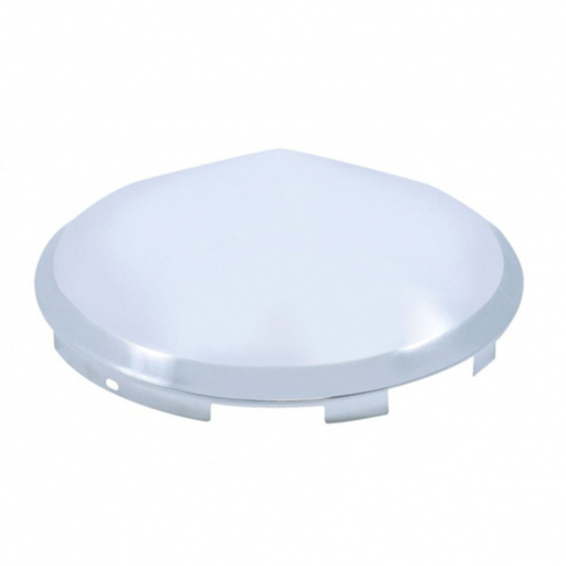 6 Uneven Notched Chrome Pointed Front Hubcap | 7/16 Inch Lip | United Pacific