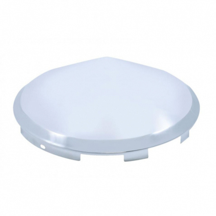 6 Uneven Notched Chrome Pointed Front Hubcap | 7/16 Inch Lip | United Pacific