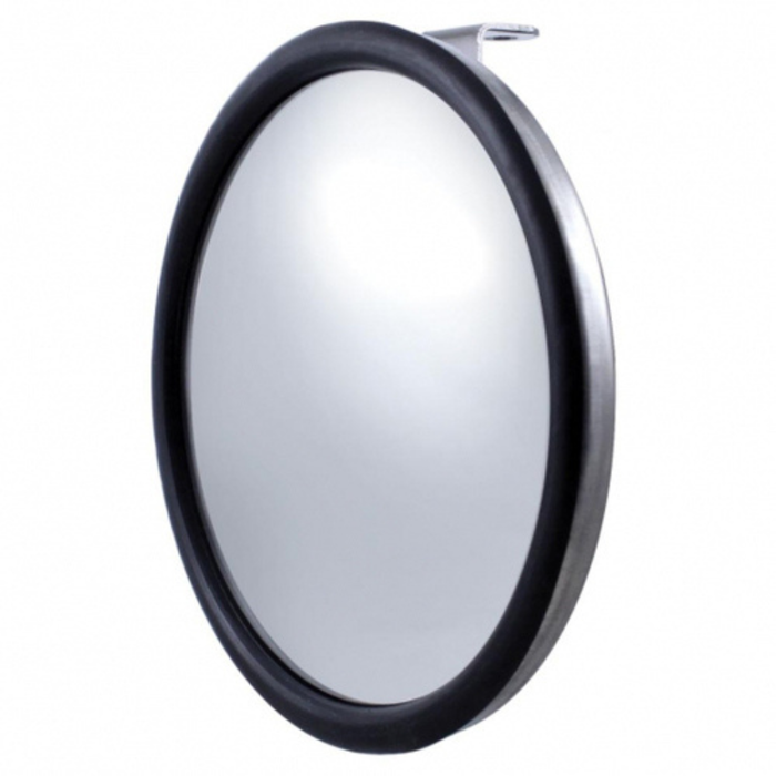 8-1/2" 430 Stainless Steel 320R Convex Mirror | Offset Mounting Stud | Universal Fit | United Pacific
