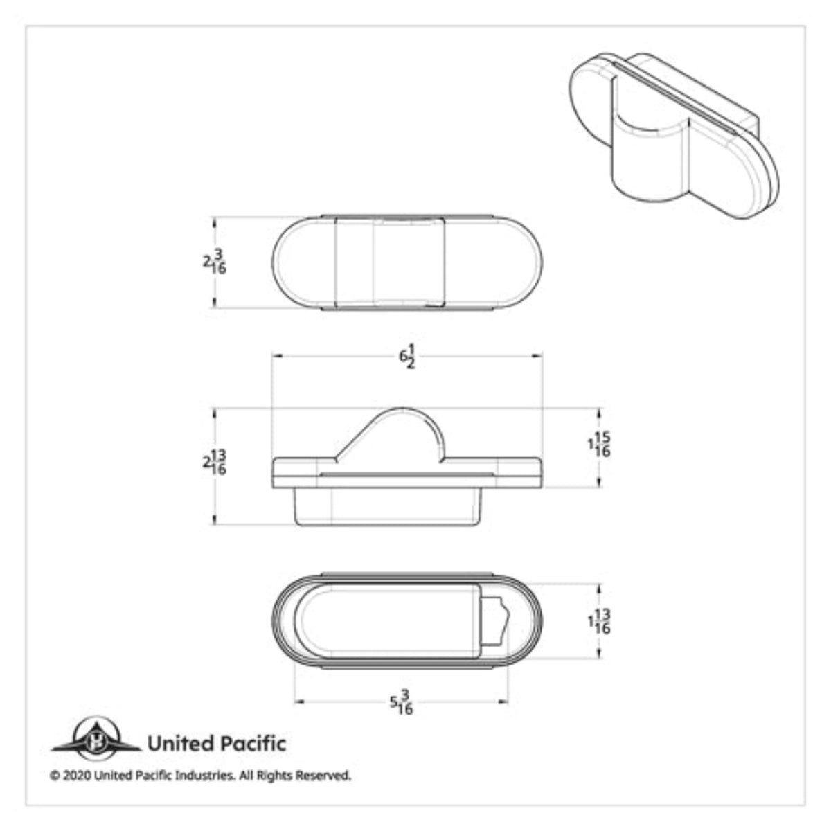 8 LED Mid-Trailer Turn Signal Light | United Pacific