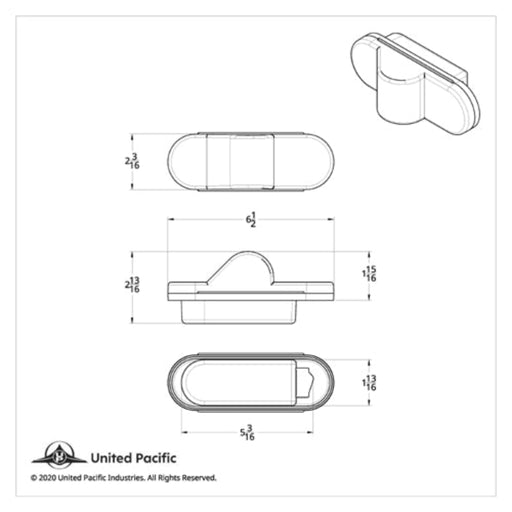 8 LED Mid-Trailer Turn Signal Light | United Pacific