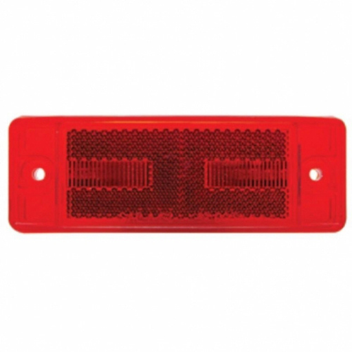 8 LED Rectangular Light (Clearance Marker) with Reflex Lens | Red LED | Red Lens | United Pacific