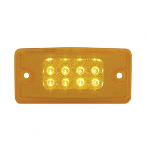 8 LED Reflector Cab Light for Freightliner Century and Columbia | Amber LED | Amber Lens | United Pacific