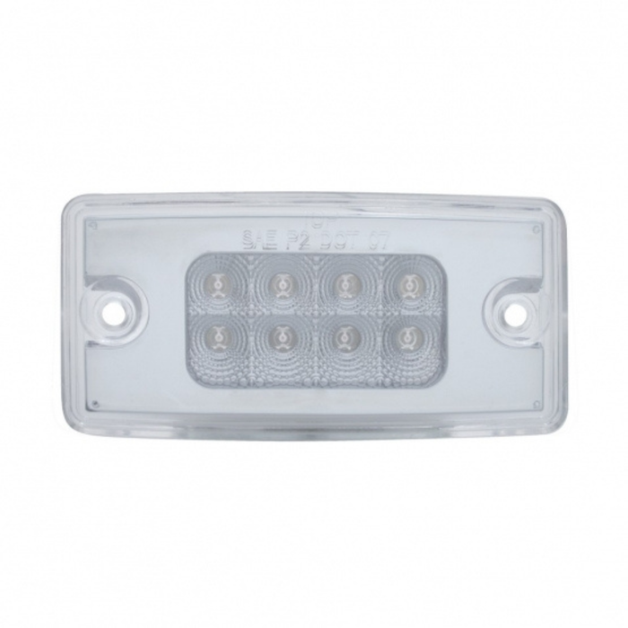 8 LED Reflector Cab Light for Freightliner Century and Columbia | Amber LED | Clear Lens | United Pacific