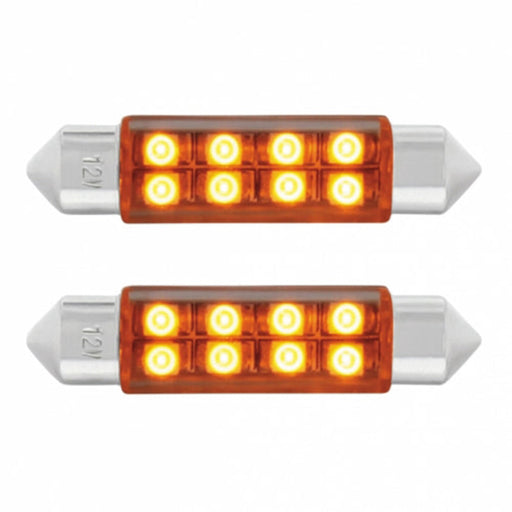 8 SMD Micro LED 211-2 Light Bulb | Amber | United Pacific