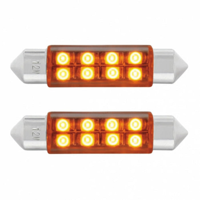 8 SMD Micro LED 211-2 Light Bulb | Amber | United Pacific
