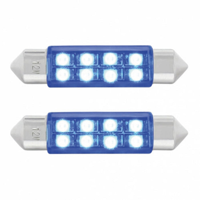 8 SMD Micro LED 211-2 Light Bulb | Blue | United Pacific