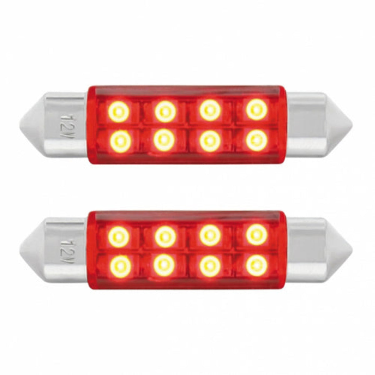 8 SMD Micro LED 211-2 Light Bulb | Red | United Pacific