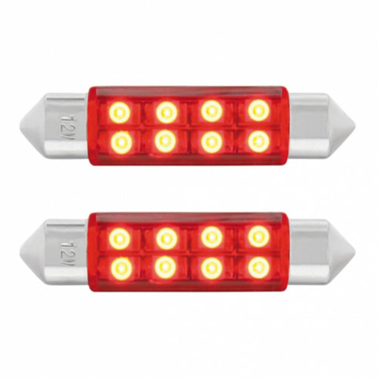 8 SMD Micro LED 211-2 Light Bulb | Red | United Pacific