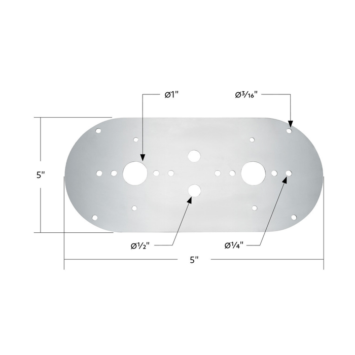 Above Door Dome Light Plate Kenworth Peterbilt | United Pacific