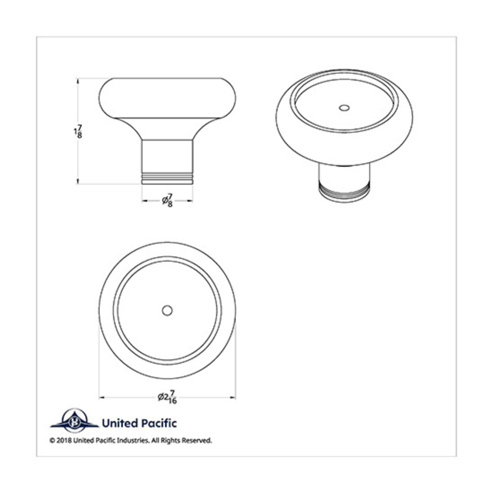 Air Force Medallion Air Valve Knob | United Pacific