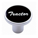 Aluminum Air Valve Knob Black Tractor Script | United Pacific