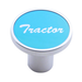 Aluminum Air Valve Knob Blue Tractor Script | United Pacific