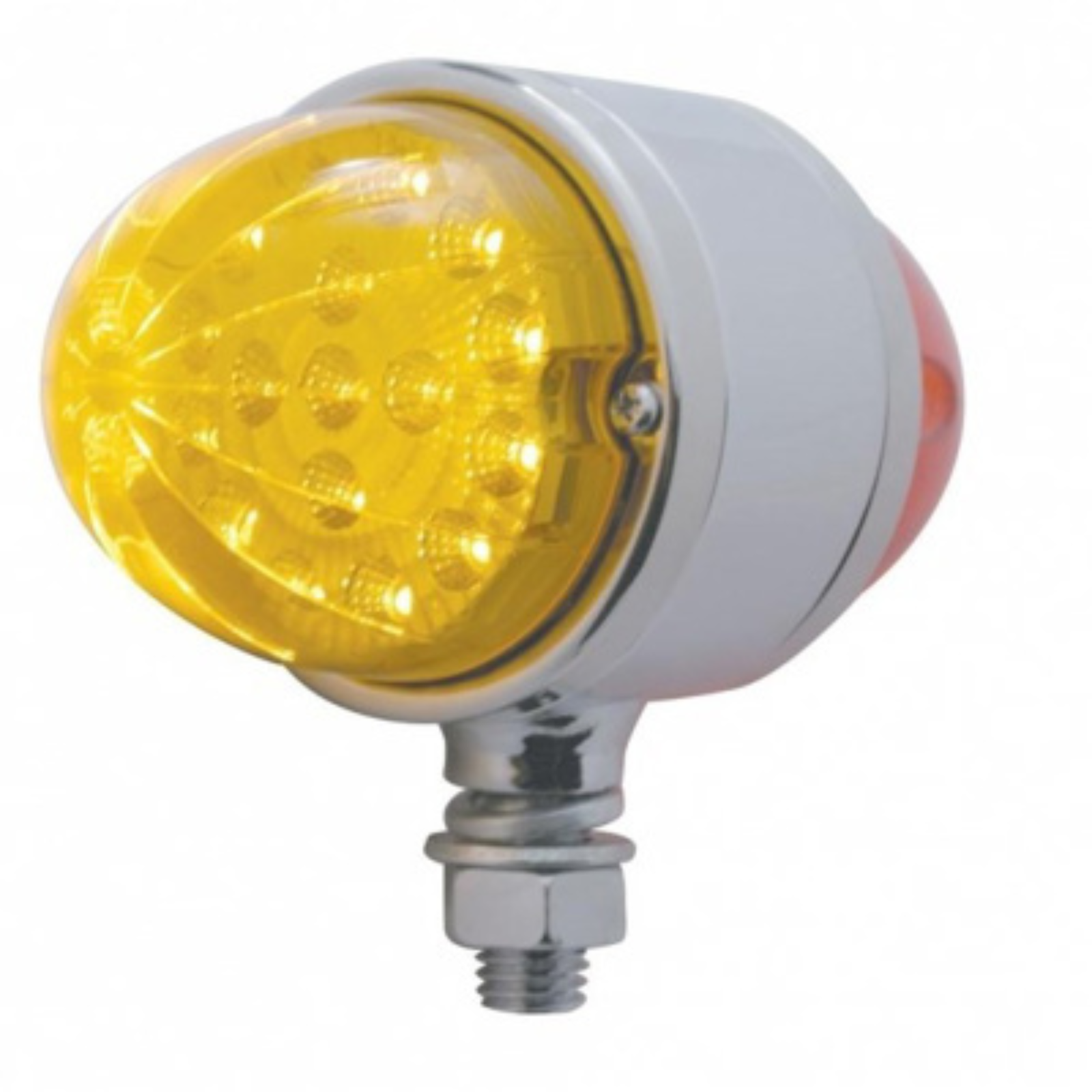 Amber Red Dual Function LED Reflector Double Face Pedestal Light | Amber Red Lens | United Pacific