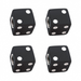 Dice Valve Caps | Black with White Dots | 4-Pack | United Pacific