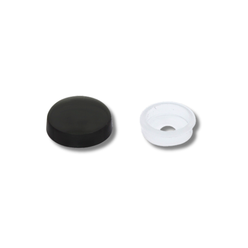 Black Plastic Snap Cap for #10 and #12 Screws 10 Pack | United Pacific