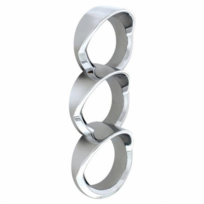 Center Dash 3 Gauge Cluster Bezel with Visor Left for Peterbilt | United Pacific