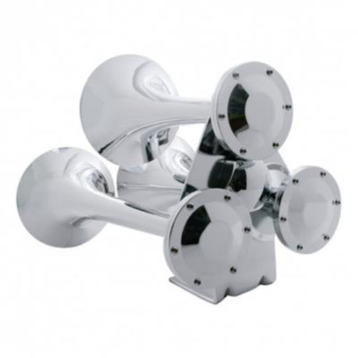 Chrome 3 Trumpets Train Horn | United Pacific