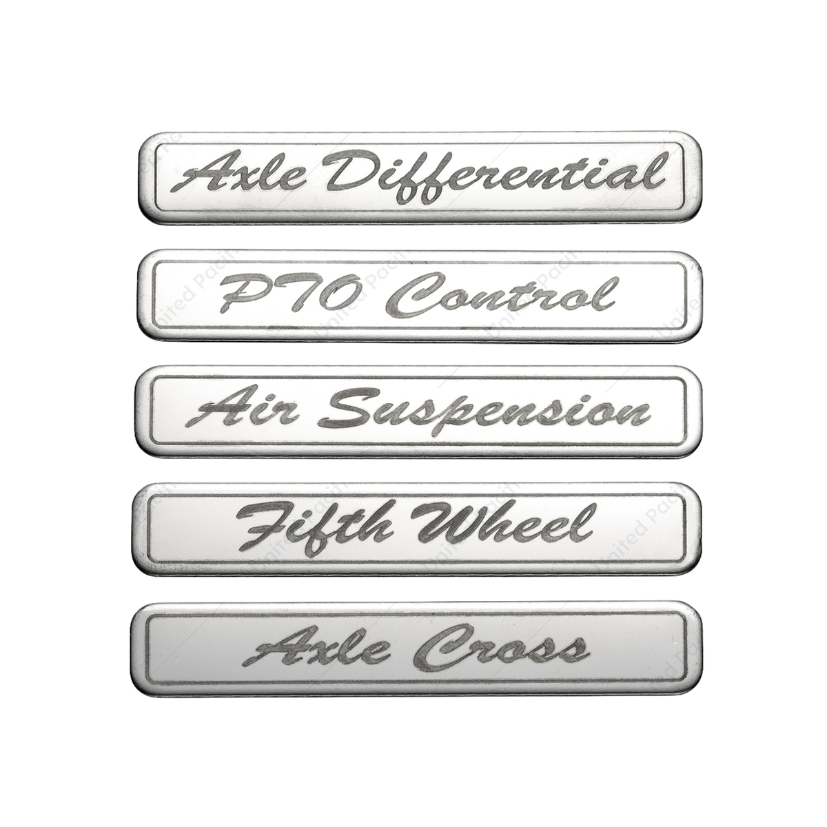 Chrome 4-Rocker Switch Cover for Peterbilt 579 | United Pacific