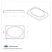 Chrome 7 Inch x 4-7/8 Inch Speaker Cover for Peterbilt | United Pacific