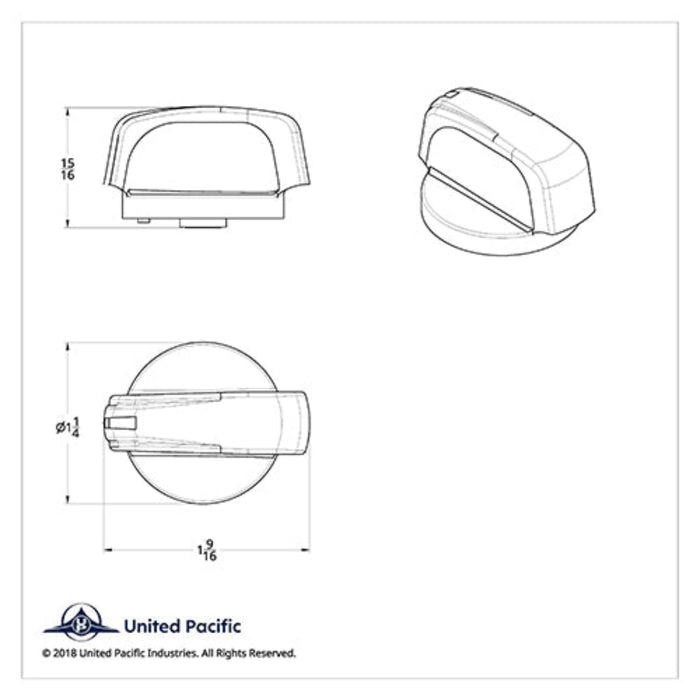 Chrome A/C Control Knob for Peterbilt | United Pacific