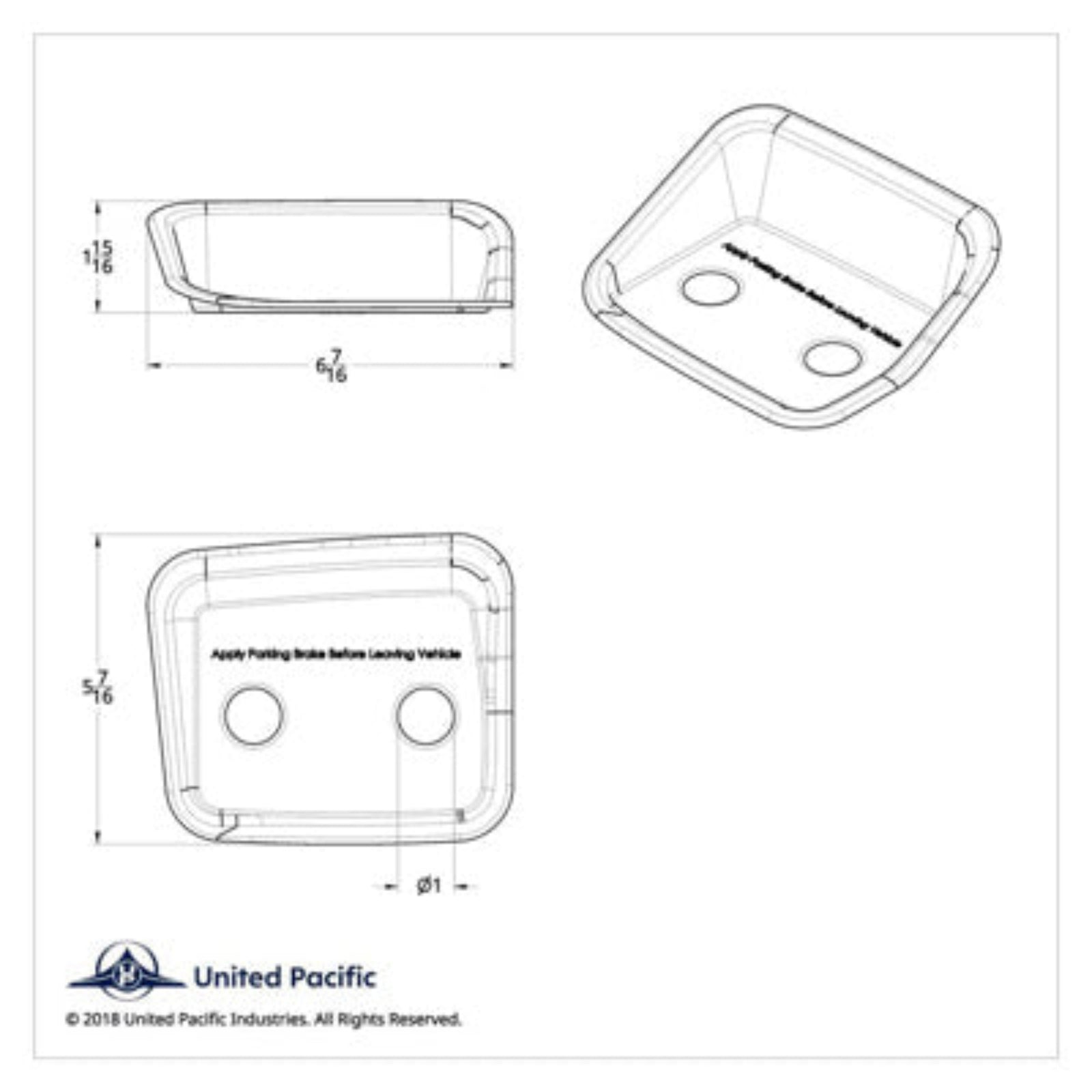 Chrome Air Valve Bezel Cover for Peterbilt | United Pacific