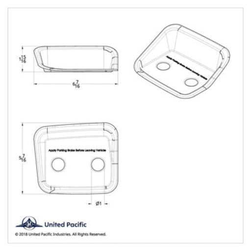Chrome Air Valve Bezel Cover for Peterbilt | United Pacific