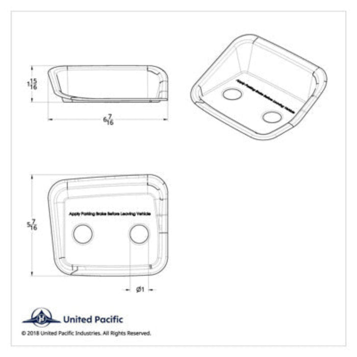 Chrome Air Valve Bezel Cover for Peterbilt | United Pacific