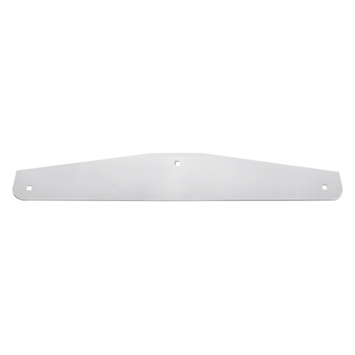 4" × 24" Chrome Bottom Mud Flap Plate | Bolt-Thru | United Pacific