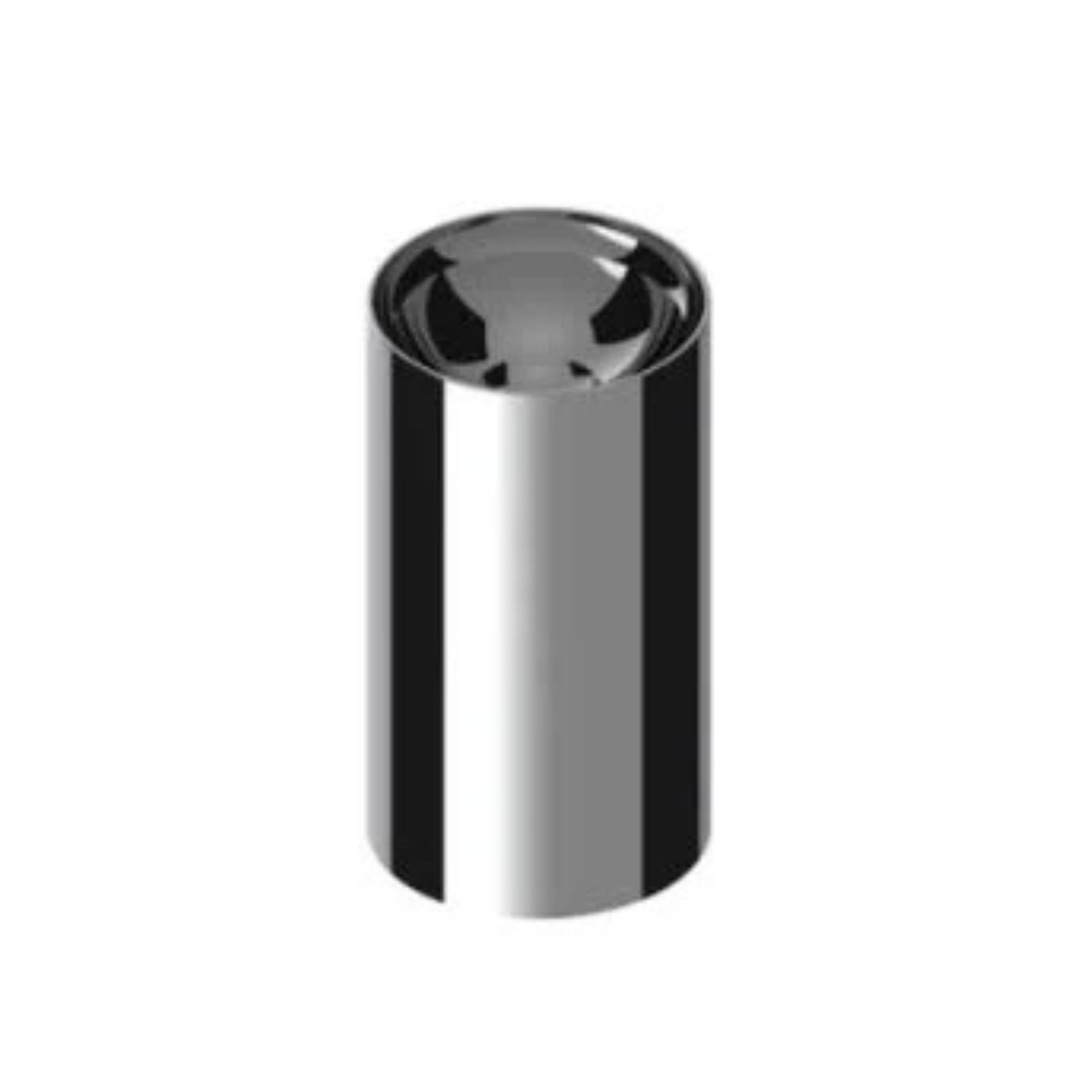 3-3/4 Inch Chrome Concave Top Thread-On Lug Nut Cover | 33 mm Base | United Pacific