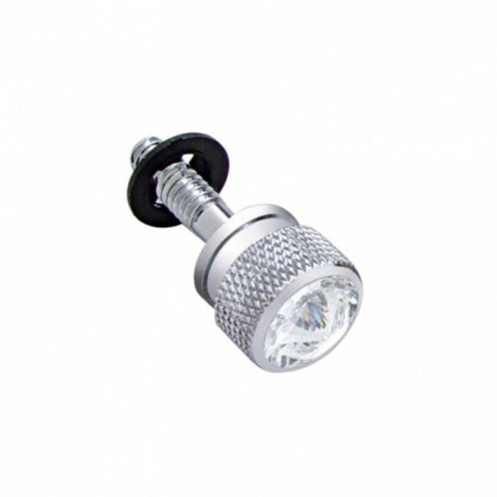 Chrome Dash Screws with Clear Crystal (6 Pack) for Peterbilt | United Pacific