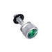 Chrome Dash Screws with Green Crystal (6 Pack) for Peterbilt | United Pacific