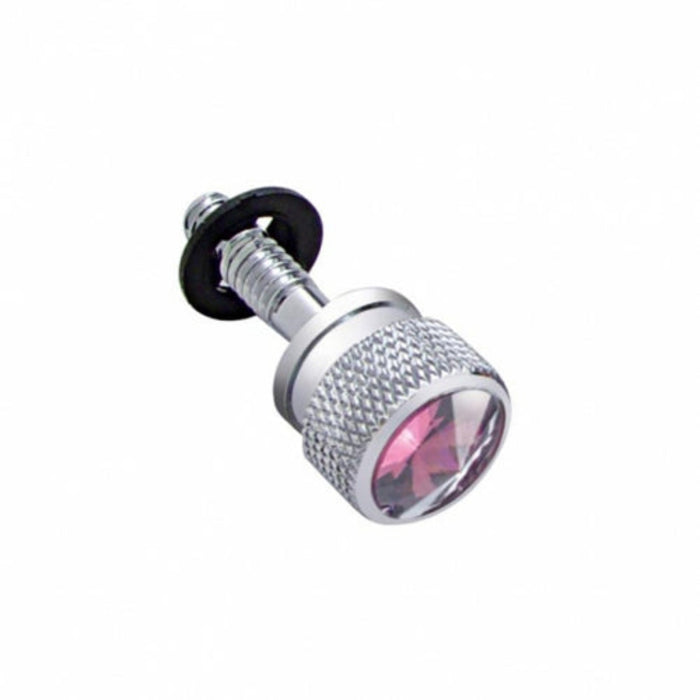 Chrome Dash Screws with Purple Crystal (6 Pack) for Peterbilt | United Pacific