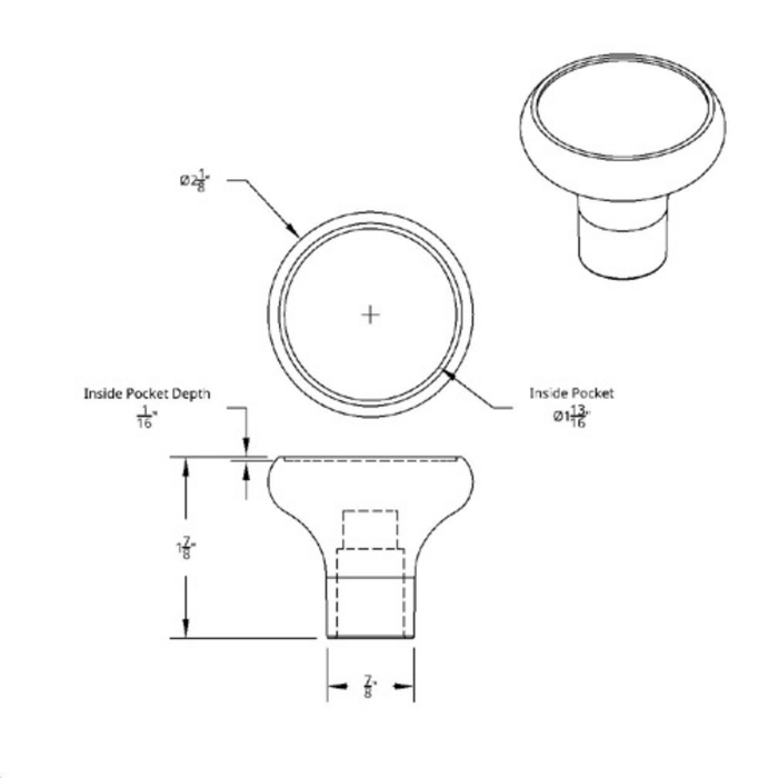 Chrome Deluxe Aluminum Air Valve Knob | United Pacific