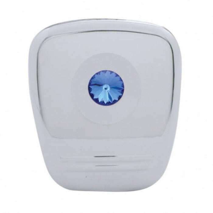 Chrome Diagnostic Plug Cover with Blue Crystal for Peterbilt | United Pacific