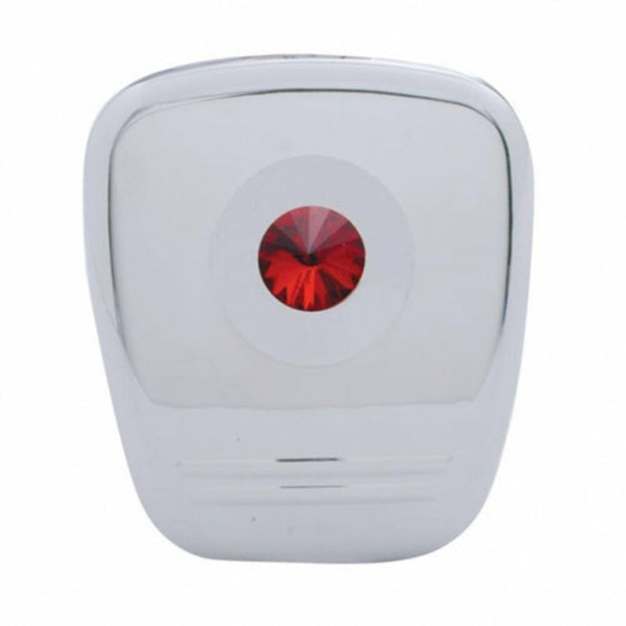 Chrome Diagnostic Plug Cover with Red Crystal for Peterbilt | United Pacific