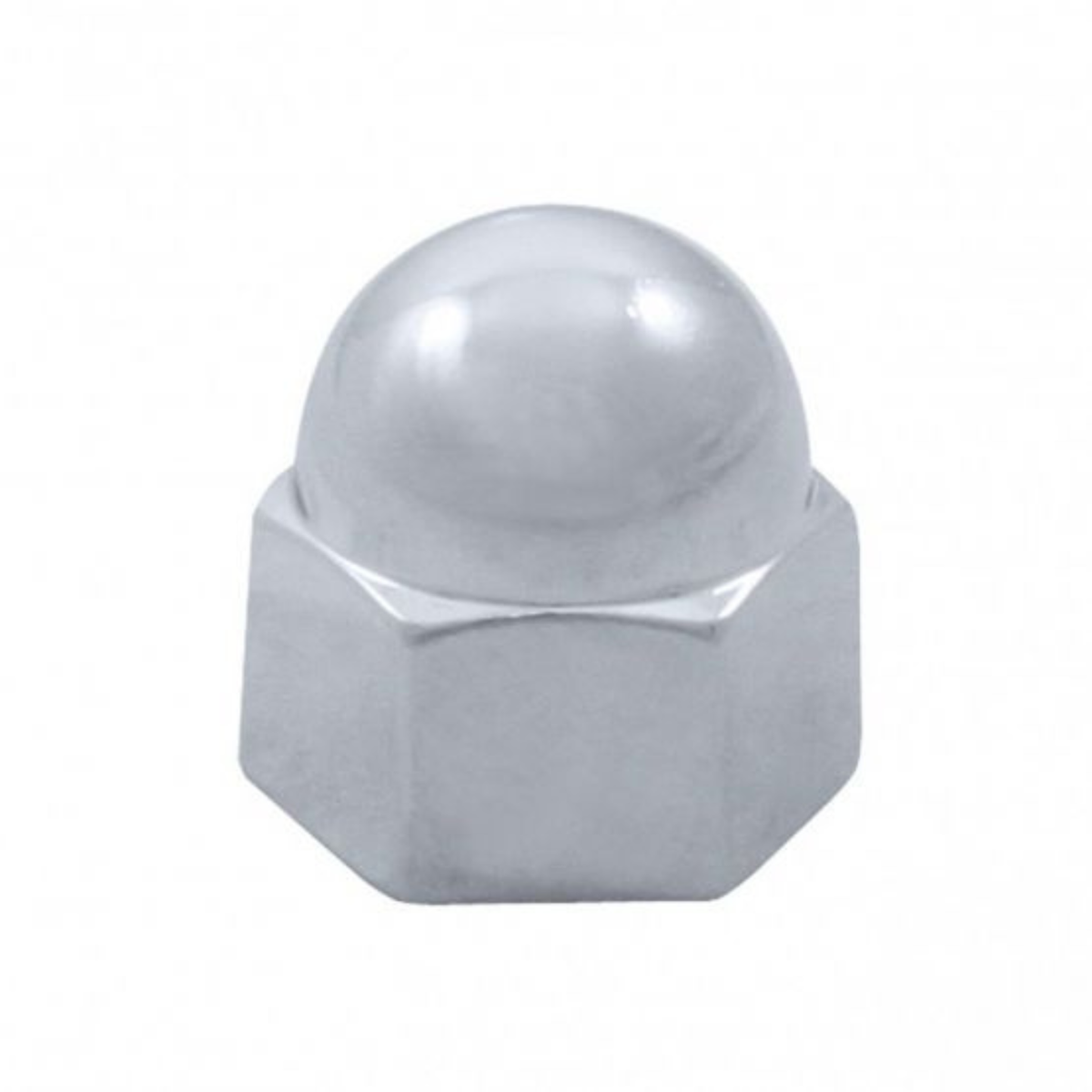 1/2" x 11/16" Chrome Die-Cast Acorn Nut Cover | Triple Chrome Finish | United Pacific