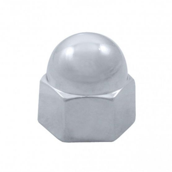 1/2" x 11/16" Chrome Die-Cast Acorn Nut Cover | Triple Chrome Finish | United Pacific