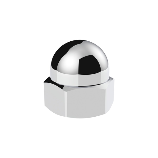 11/16" x 7/8" Chrome Die-Cast Acorn Nut Cover | 50 pcs/Box | United Pacific