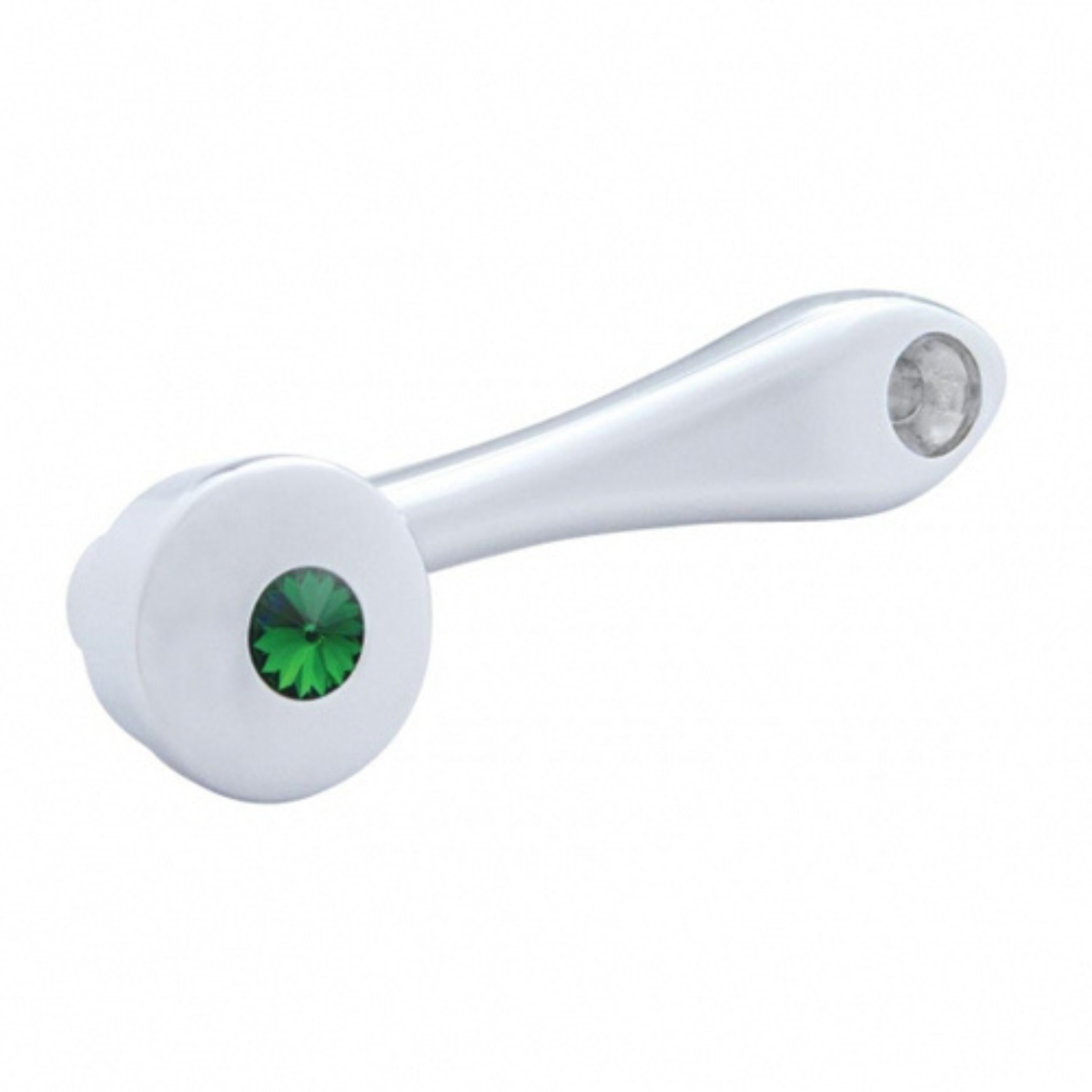 Chrome Die-Cast Window Crank with 3/8″ Square Adapter | Green Crystal | United Pacific
