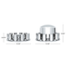 Chrome Dome Axle Cover Combo Kit with 33mm Thread-On Nut Covers | United Pacific