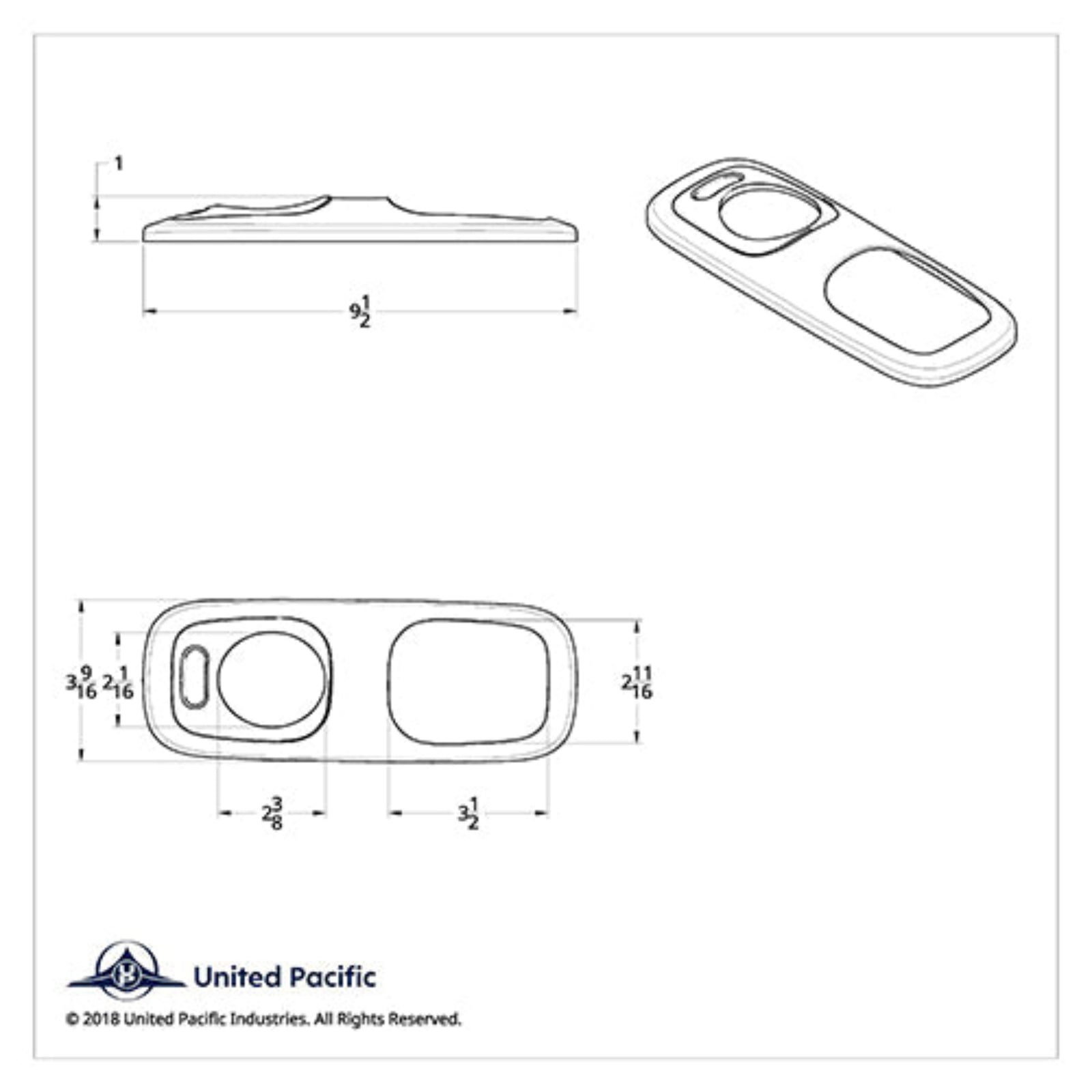 Chrome Dome Light Cover for Peterbilt | United Pacific