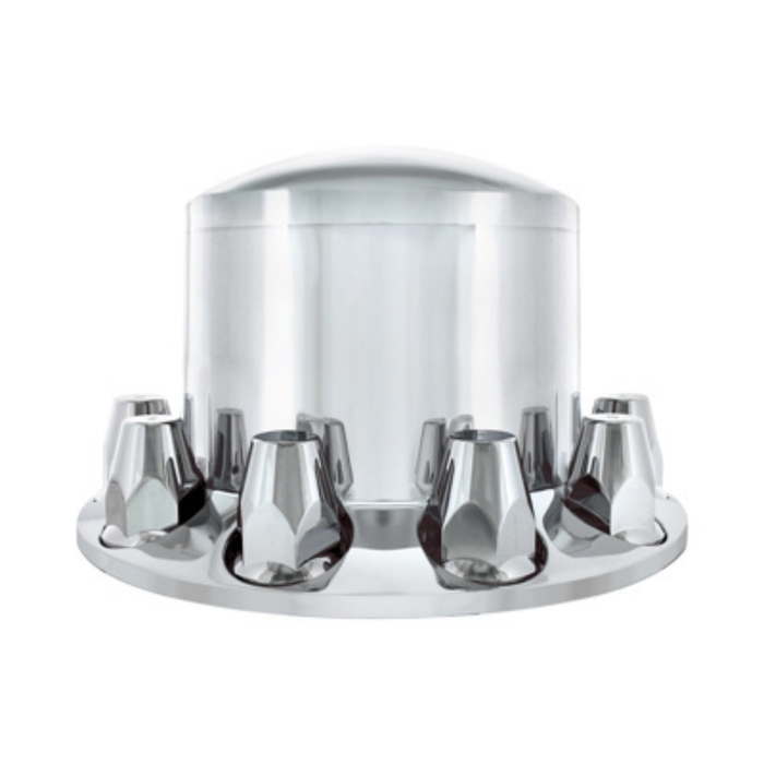 Chrome Dome Rear Axle Cover with 33mm Thread-On Nut Covers | United Pacific
