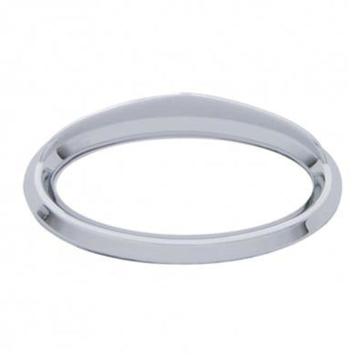 Chrome Door Emblem Bezels with Visor for Peterbilt | United Pacific