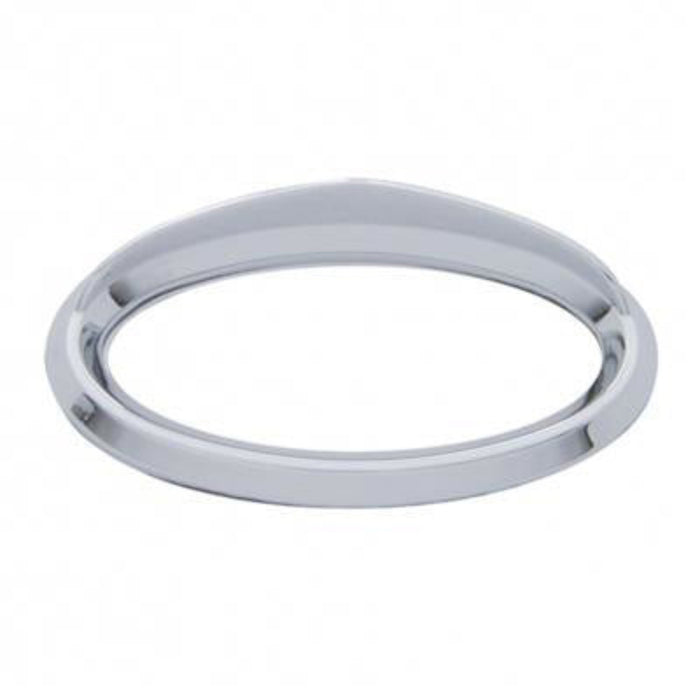 Chrome Door Emblem Bezels with Visor for Peterbilt | United Pacific