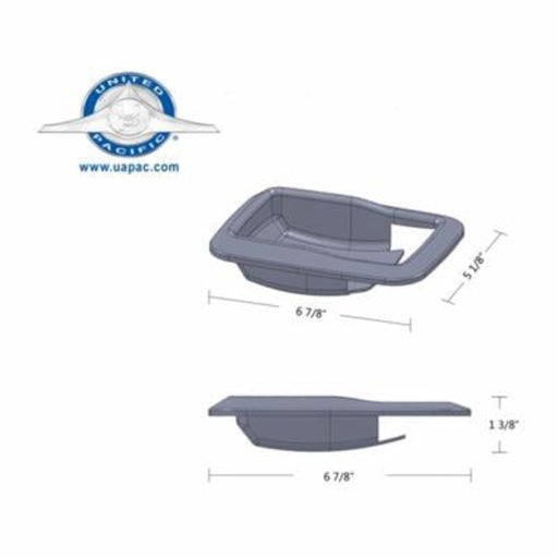 Chrome Door Handle Trims Pair Kenworth 2005+ | United Pacific