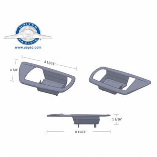 Chrome Door Handle Trims Pair Kenworth 2006+ | United Pacific